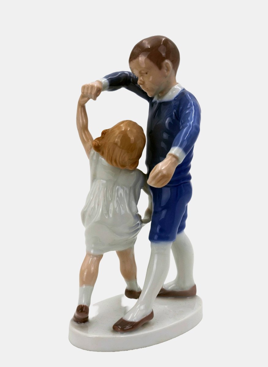 Bing & Gröndahl Figurine By Michaela Ahlmann, Dance School / - First Dance Steps --photo-3