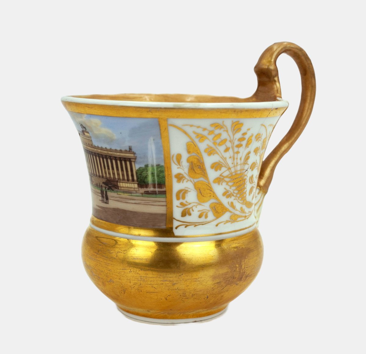 Manufacture Royale De Porcelaine (KPM), Tasse Avec Vue De Berlin De l'Altes Museum, vers 1830-photo-2