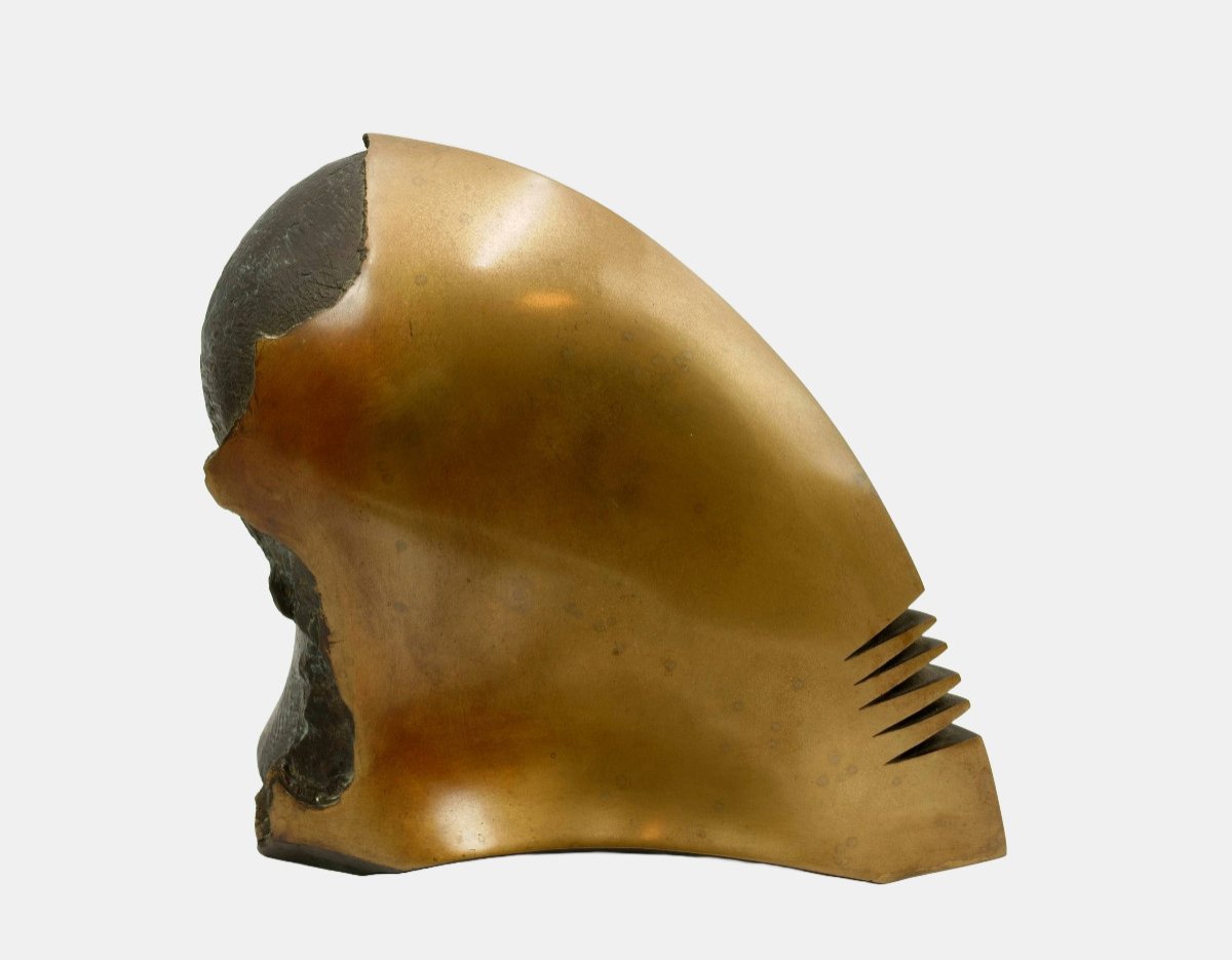 Karl-heinz Deutsch (*1940), Helmet Head, Circa 2003 / - Futuristic Archaism --photo-1