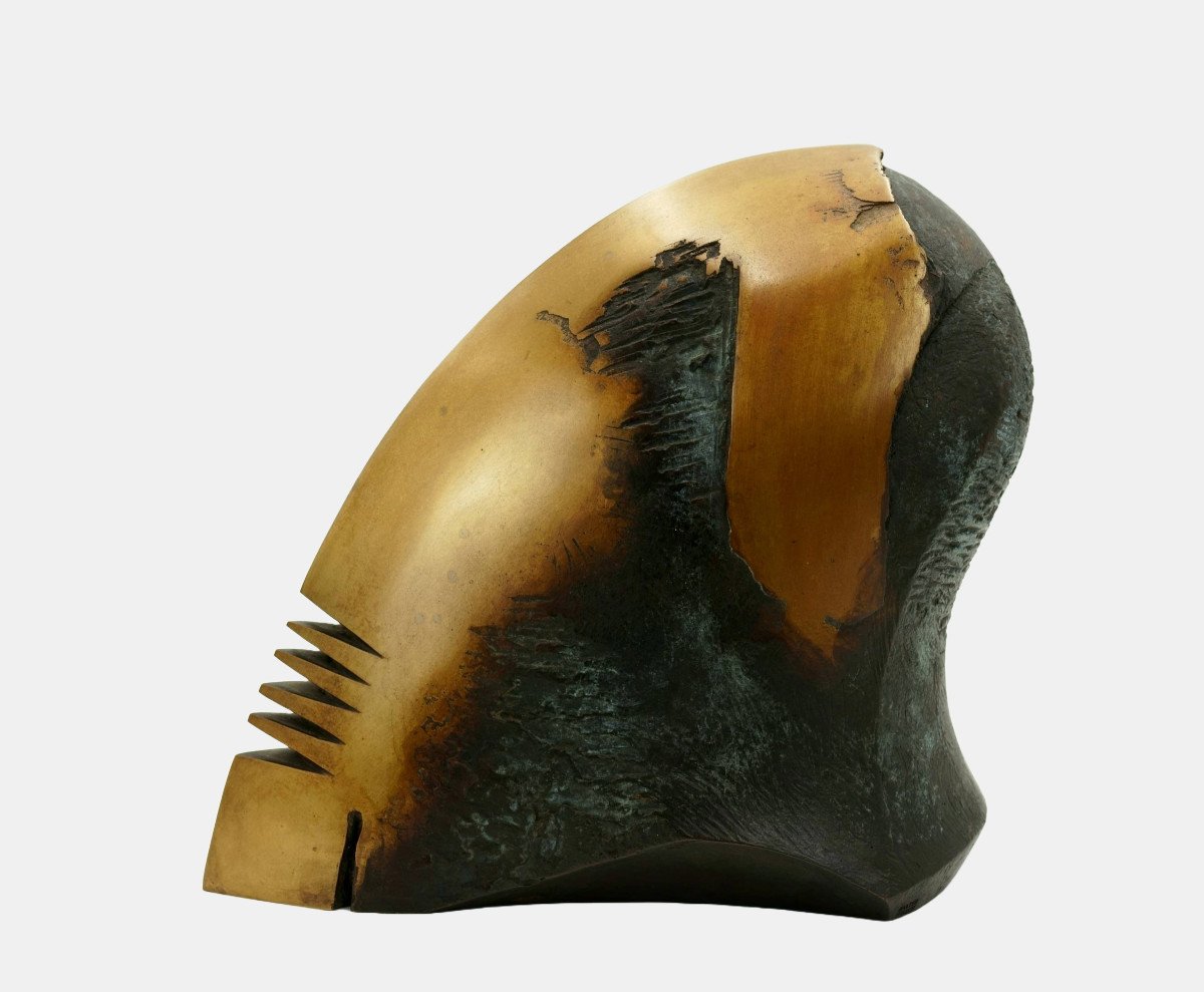 Karl-heinz Deutsch (*1940), Helmet Head, Circa 2003 / - Futuristic Archaism --photo-5