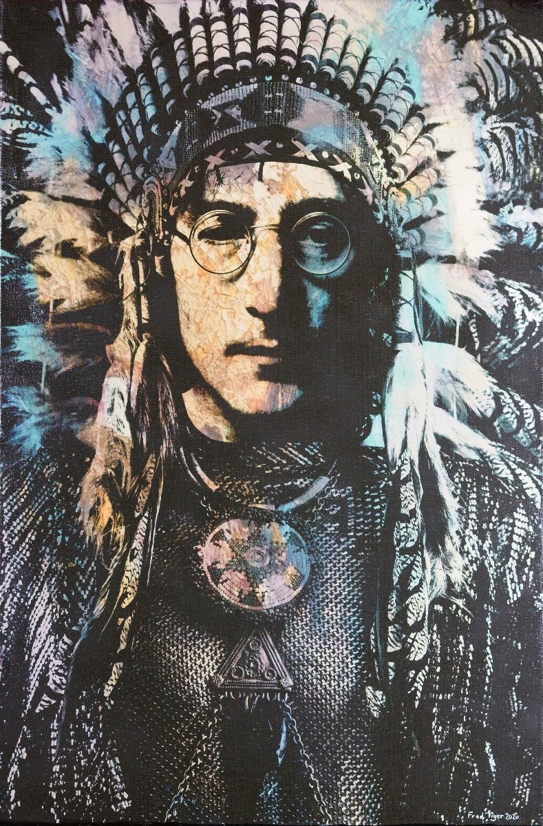 Fred Tiger (*1976), Chief John Winston Ono Lennon!, 2020