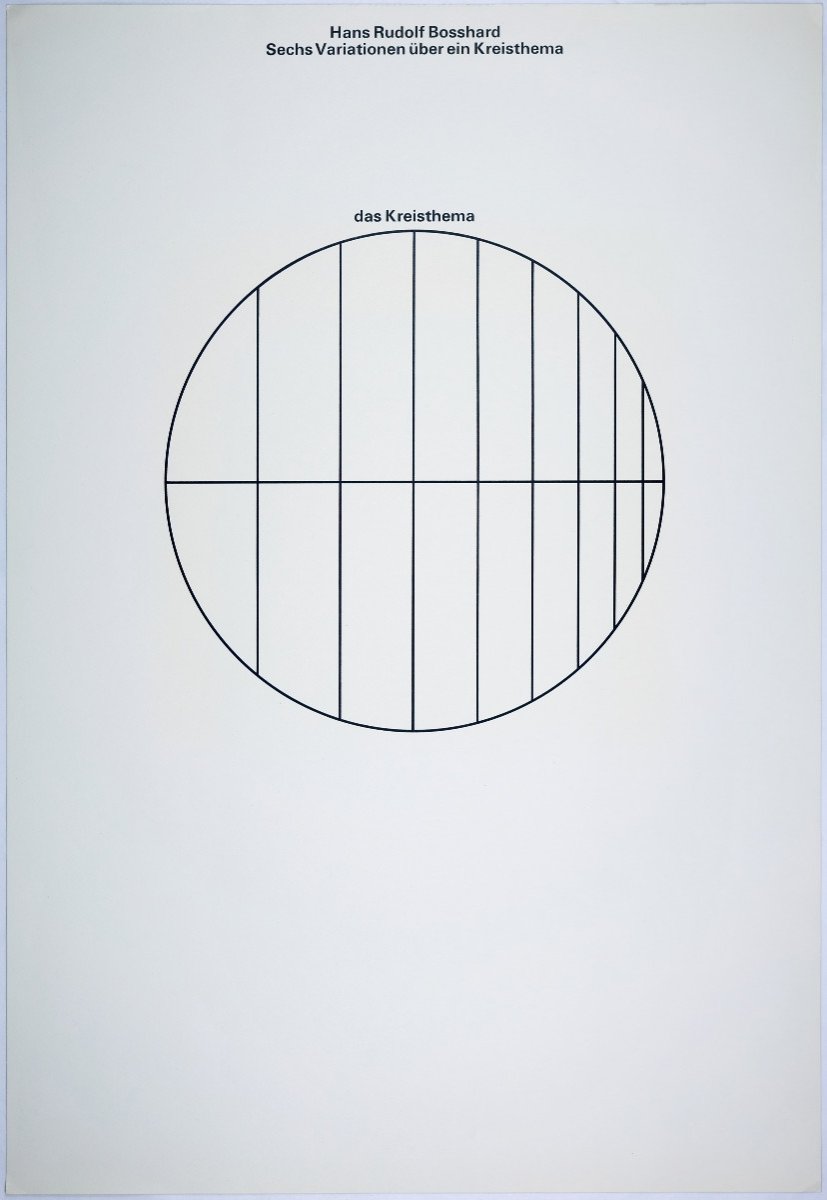 ´hans Rudolf Bosshard (*1929 Balm-lottstetten), Six Variations On A Circular Theme, 1967-photo-2