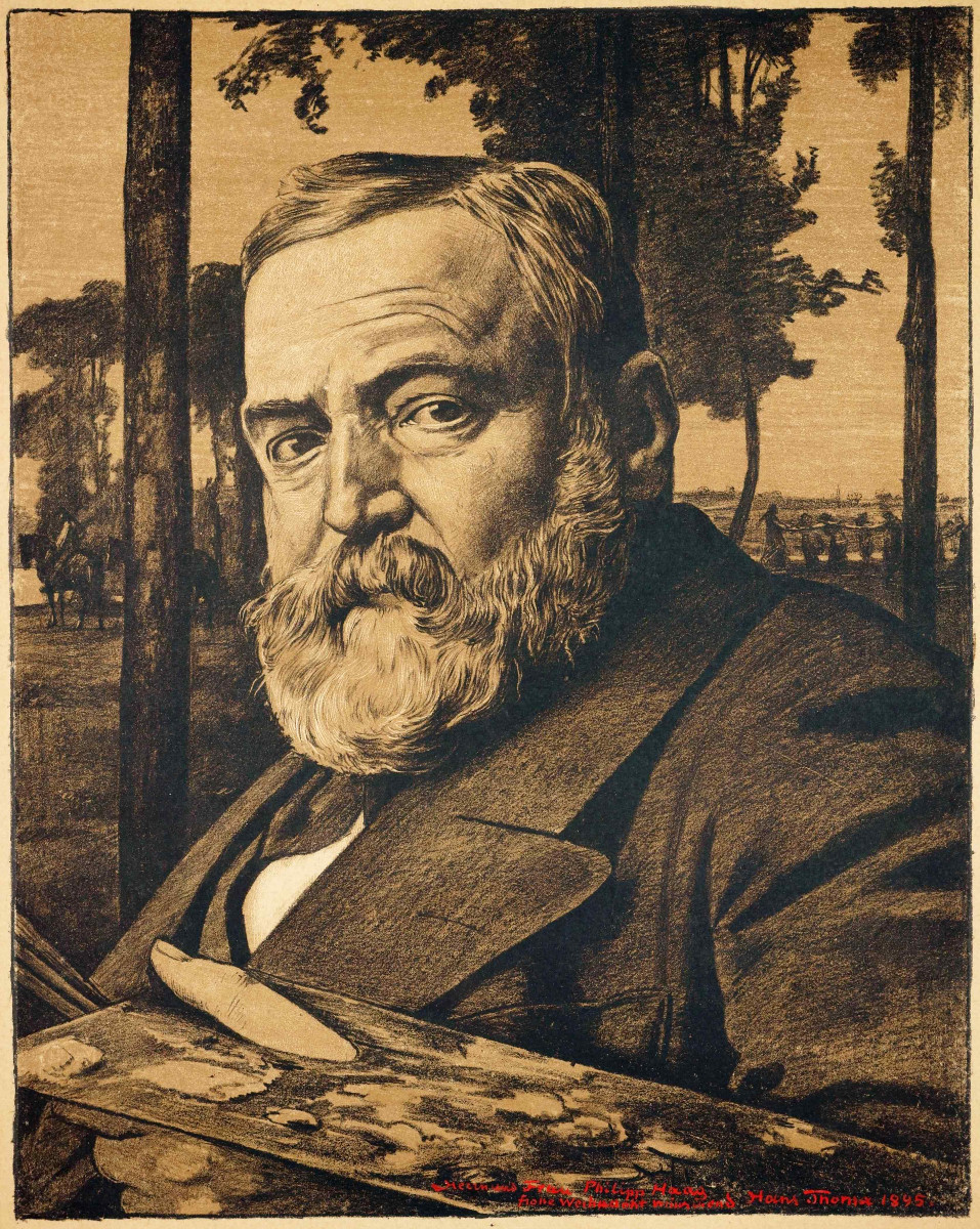Hans Thoma (1839-1924), Self-portrait, 1895