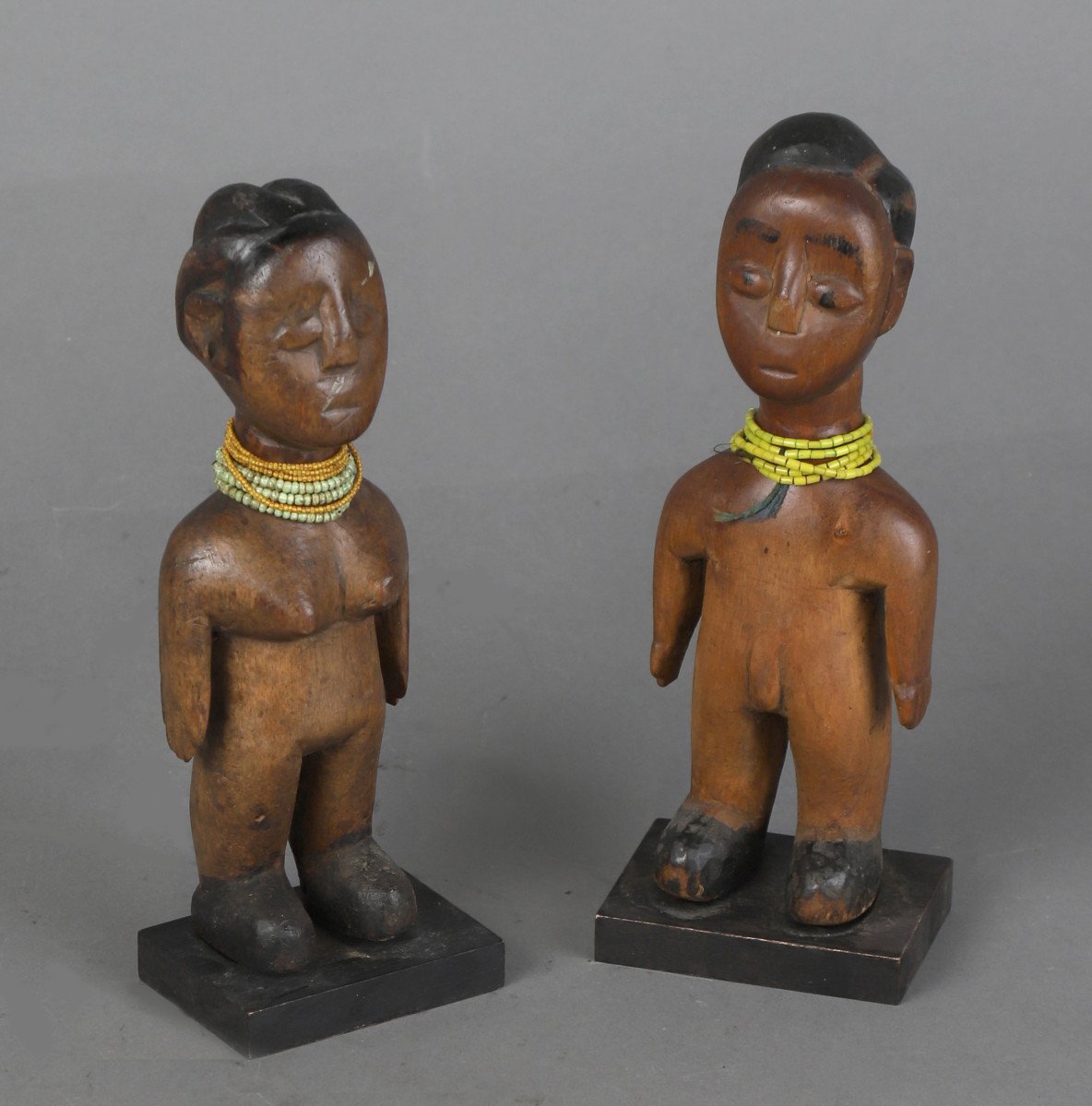 Paire De Statuettes Ewe Venavi - Togo