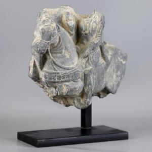 Homme &agrave; Cheval (fragment) - Gandhara