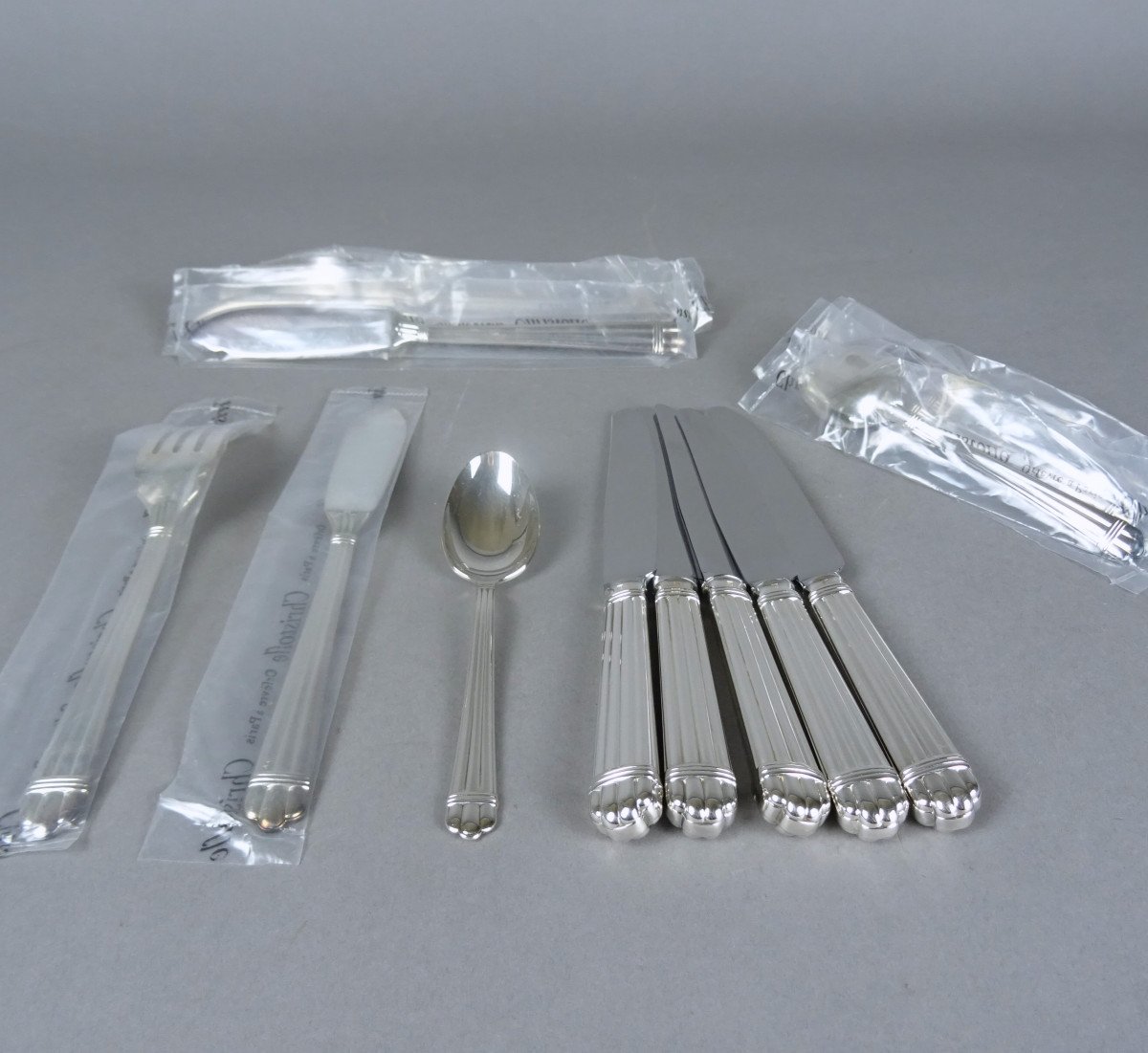 Silver Metal Cutlery Aria Christofle