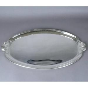 Charles Boulenger - Solid Silver Tray From The Art Deco Period 