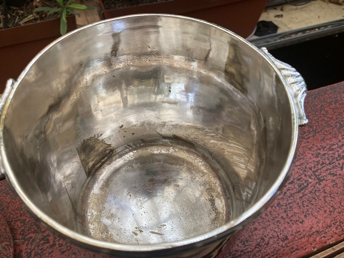 Pair Of Old Silver Metal Buckets -photo-1