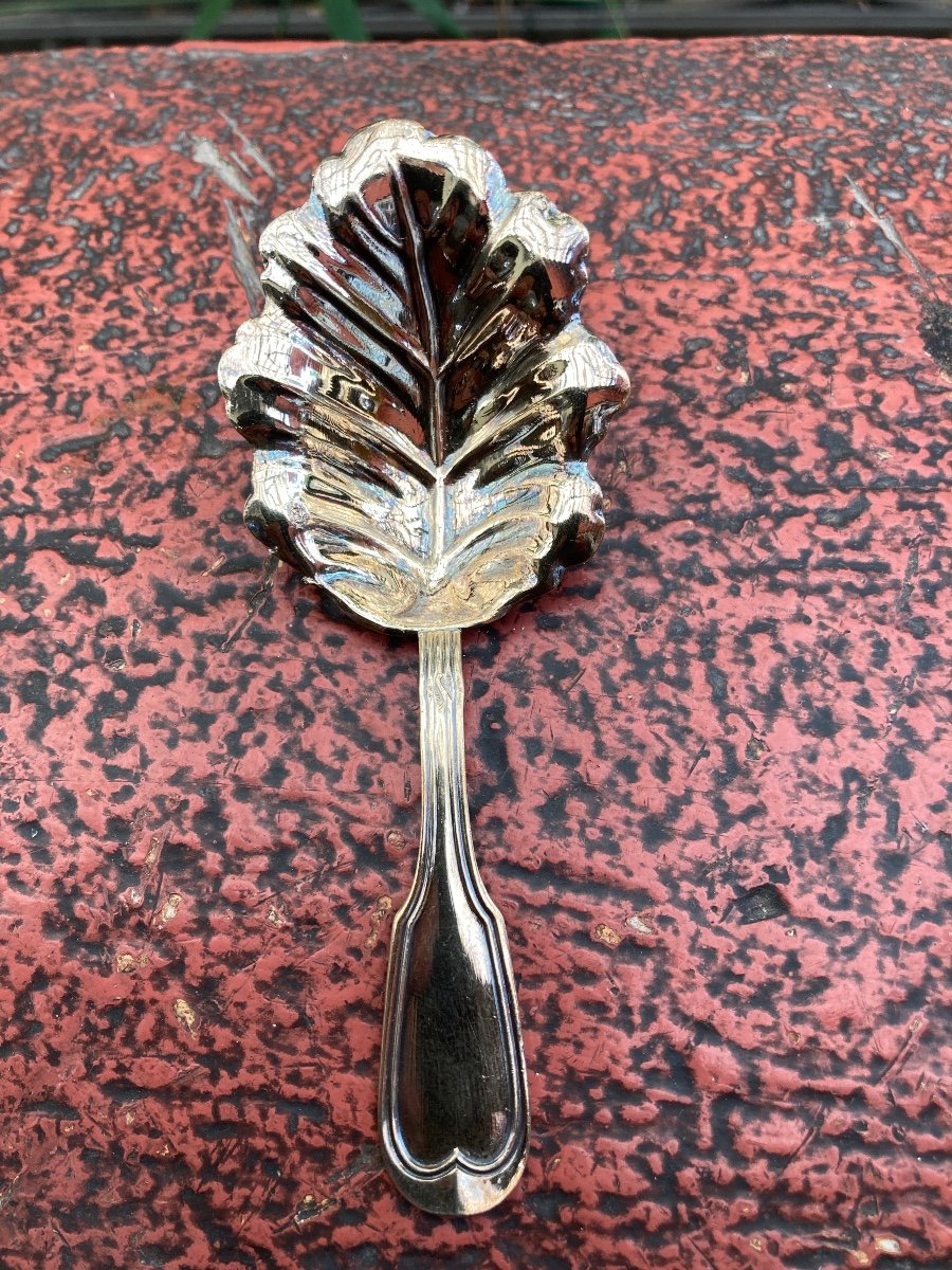 12 Tea Spoons In Sterling Silver Vermeil Minerva M-photo-5