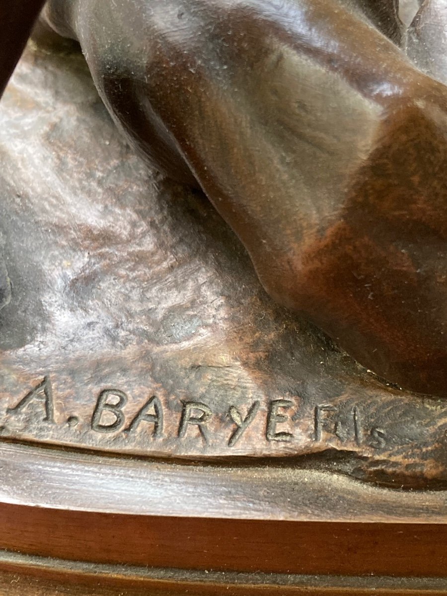 Bronze Signed Barye-photo-1