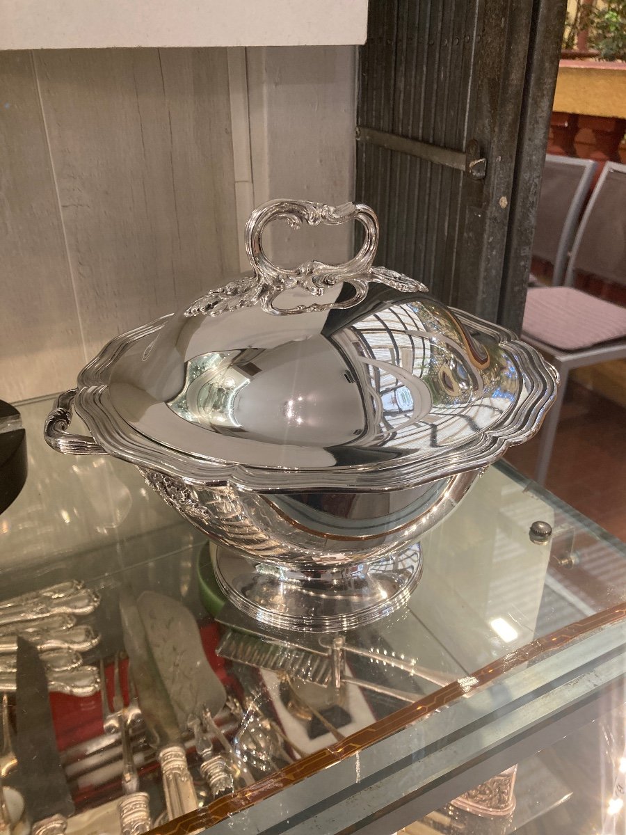 Sterling Silver Soup Tureen Minerva 1st Grade 