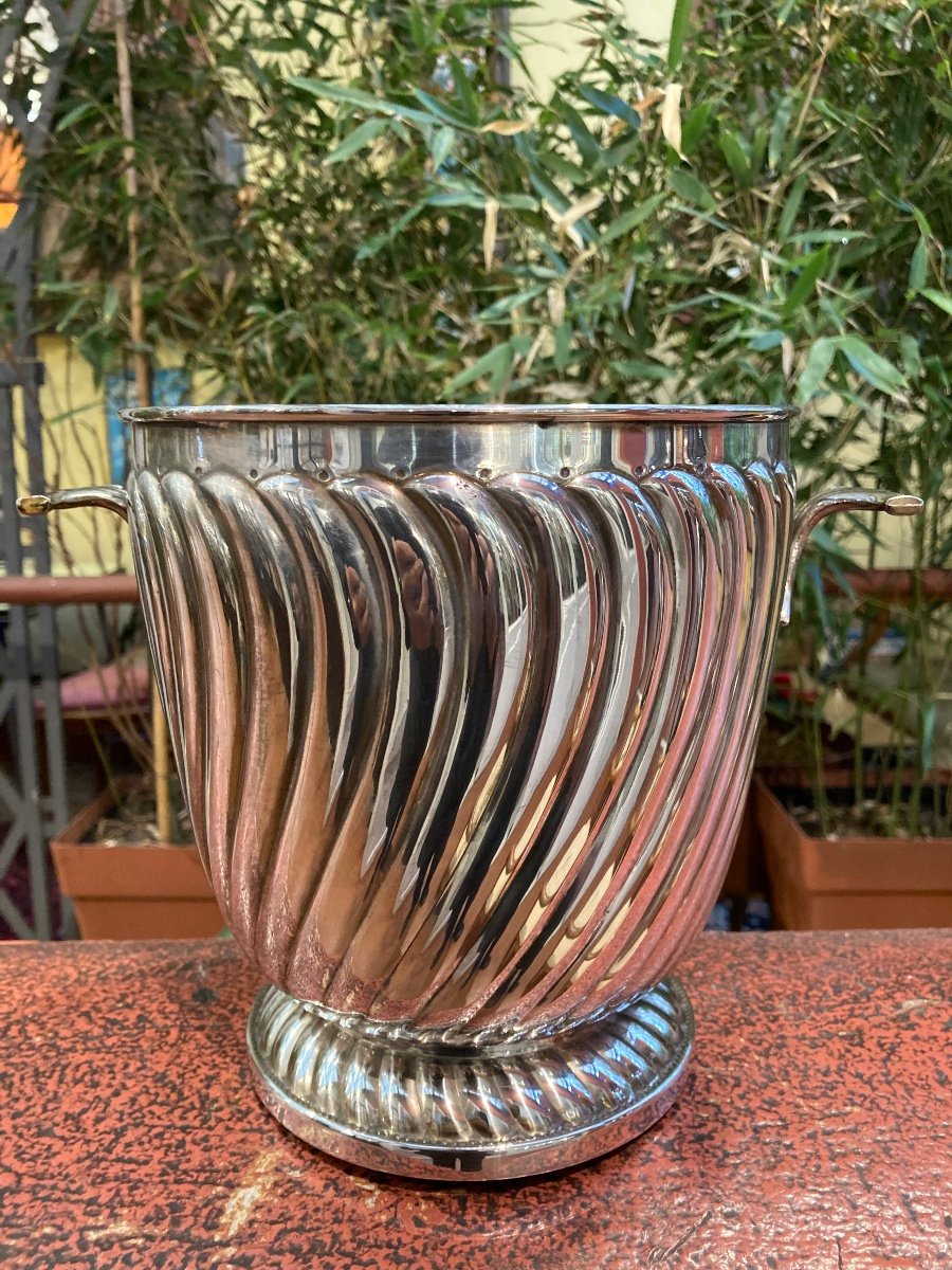 Solid Silver Champagne Bucket -photo-2