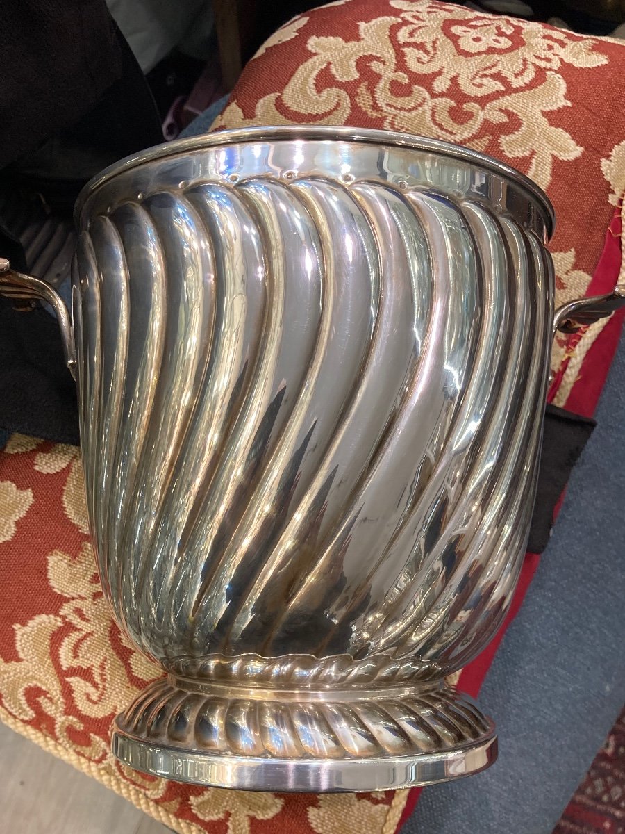 Solid Silver Champagne Bucket -photo-3