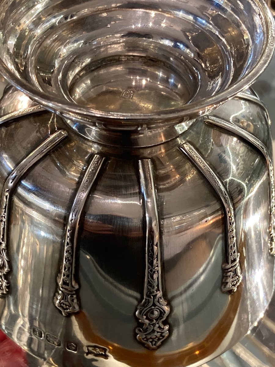 English Sterling Silver Sugar Bowl -photo-4