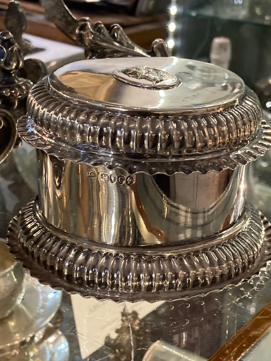 Victorian English Sterling Silver Lidded Box -photo-5