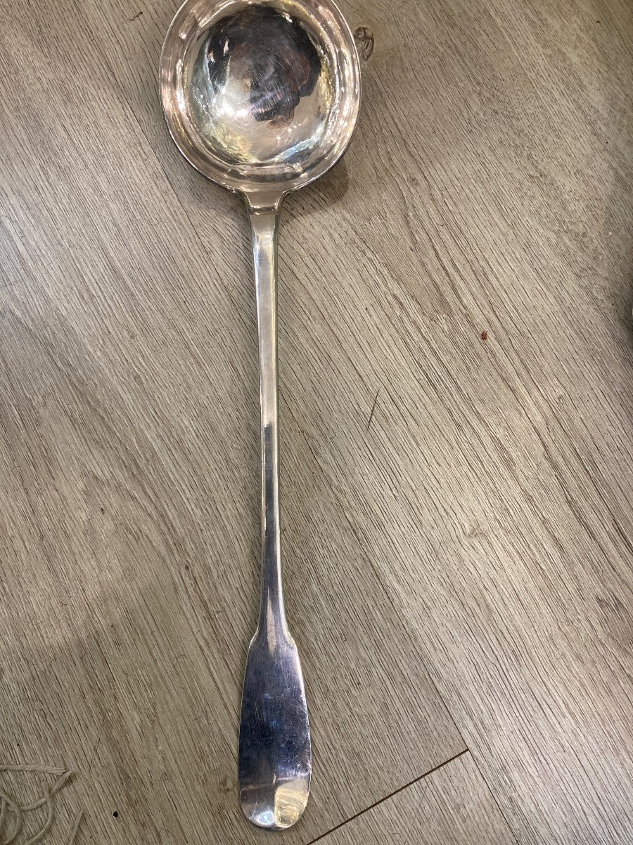 18 E Solid Silver Uniplat Ladle 