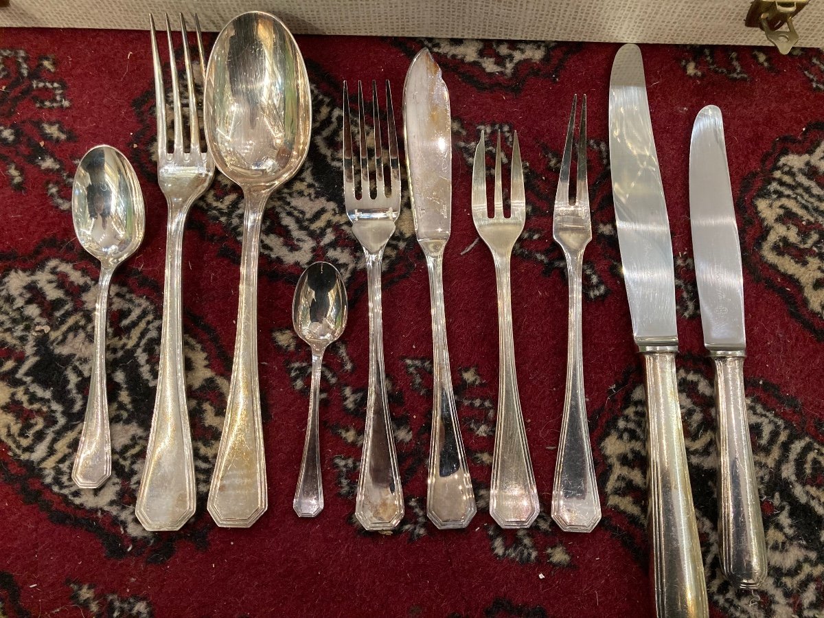 Christofle America Complete Cutlery Set-photo-2