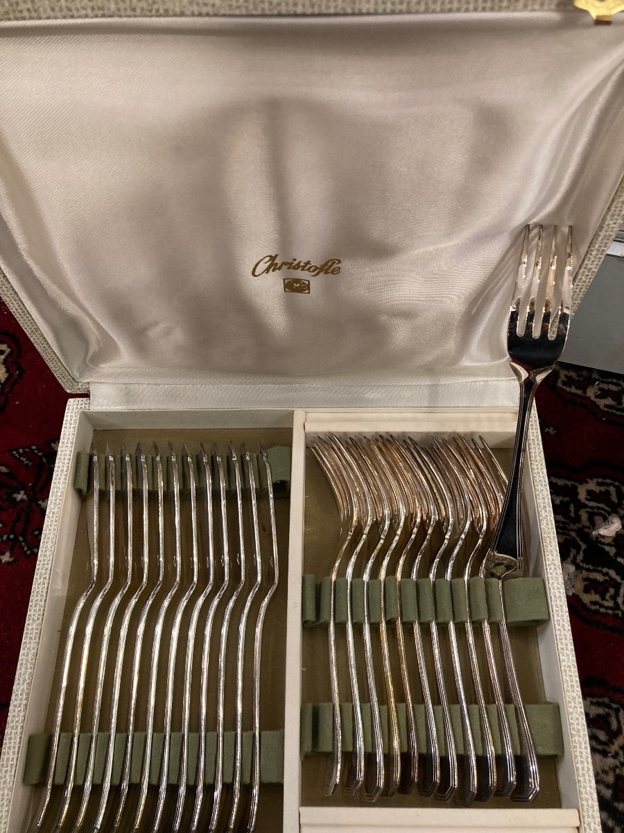 Christofle America Complete Cutlery Set-photo-8