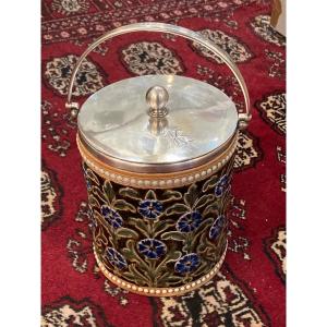 Doughton Biscuit Bucket, Victorian Sterling Silver