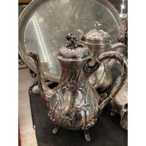 Minerva Sterling Silver Coffee Pot 