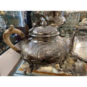 Minerva Sterling Silver Teapot 