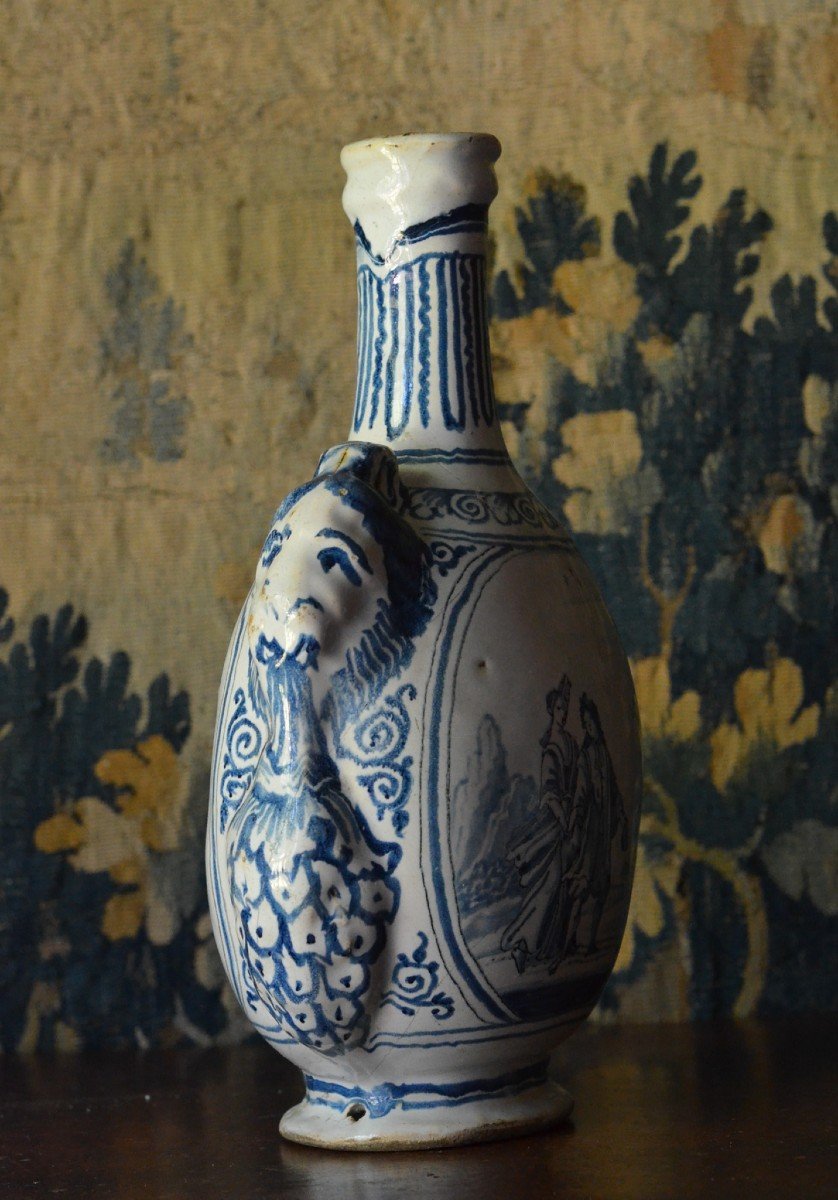 Pilgrim's Gourd In Earthenware From Nevers -photo-2