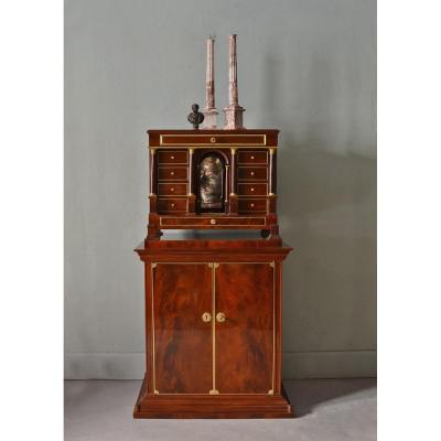 Neoclassical Mahogany Cabinet