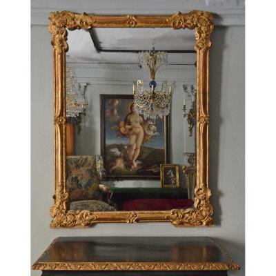 Grand Miroir De Boiserie 