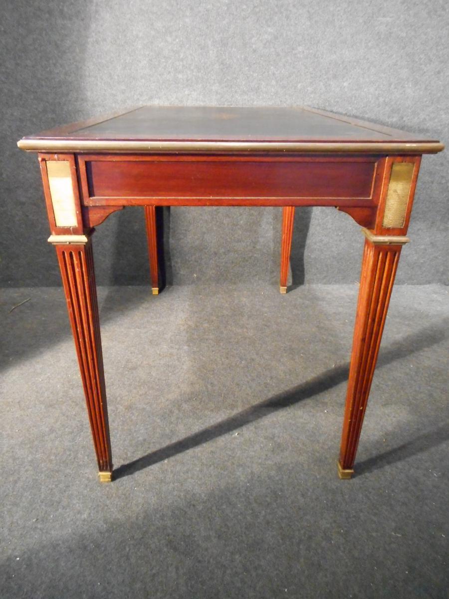 Office Mahogany And Gilt Bronze Flamée Time Late Nineteenth-photo-1