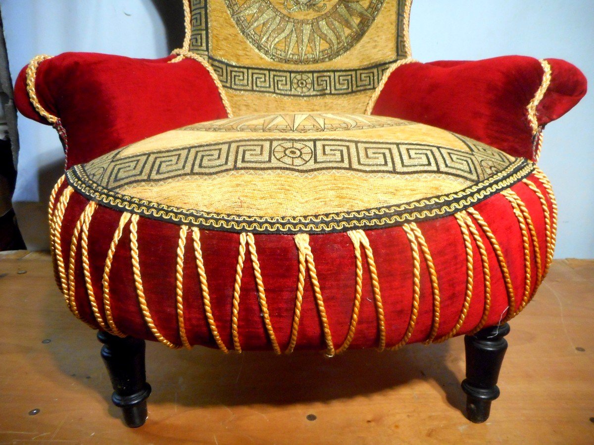 Pair Of Armchairs Napoleon III Period-photo-4