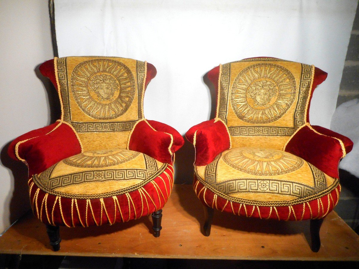 Pair Of Armchairs Napoleon III Period