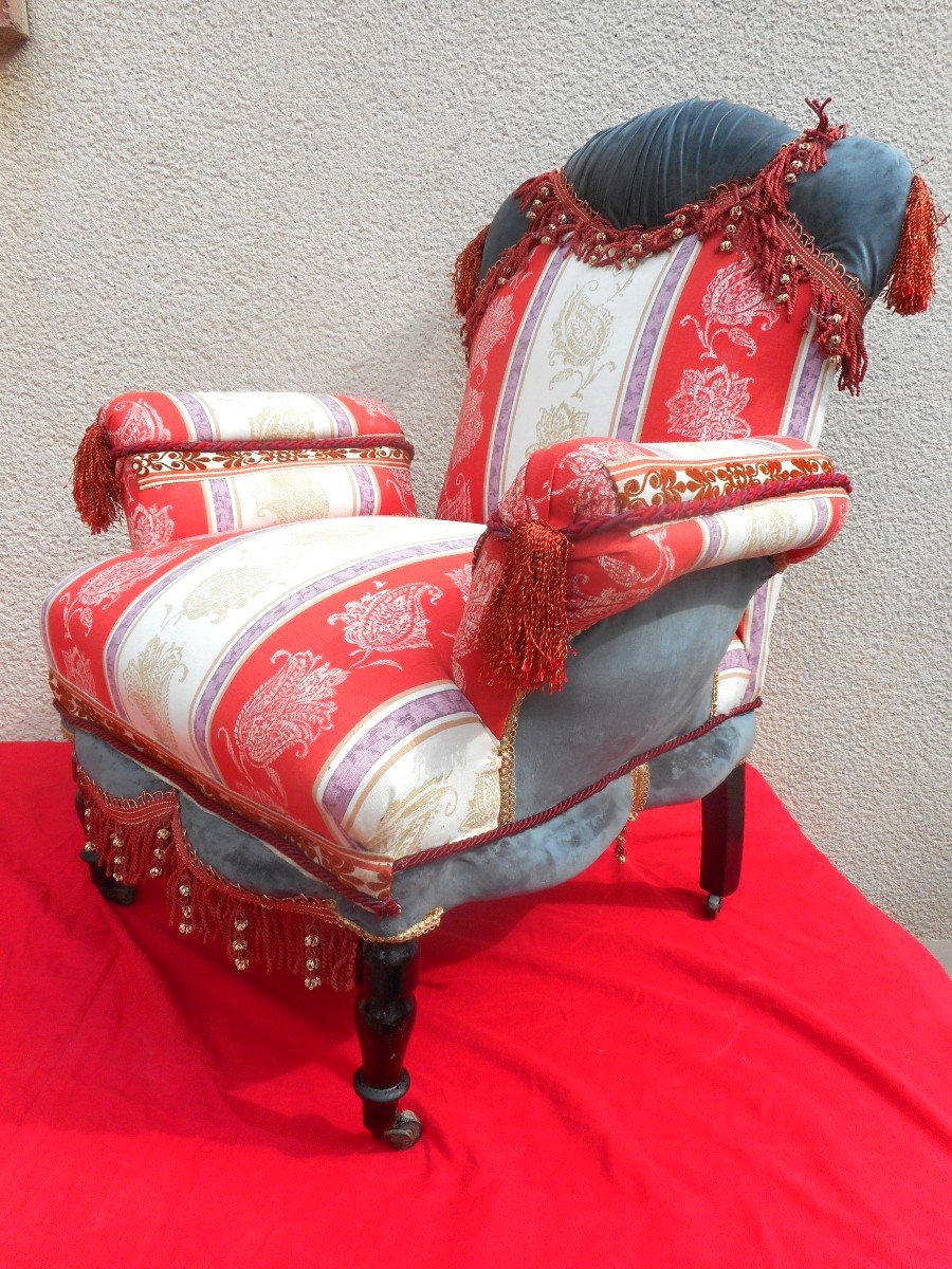 Grand Fauteuil d'époque Napoléon III-photo-3