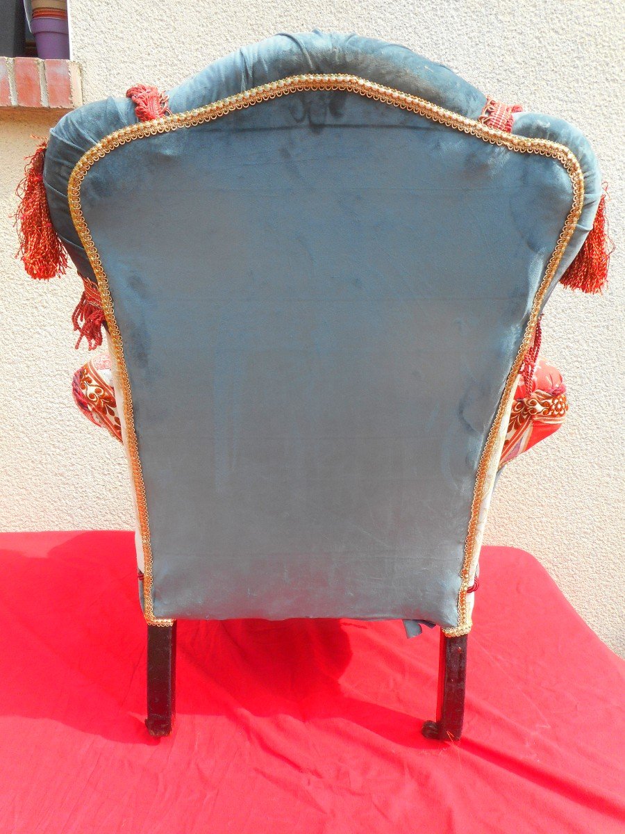 Grand Fauteuil d'époque Napoléon III-photo-6