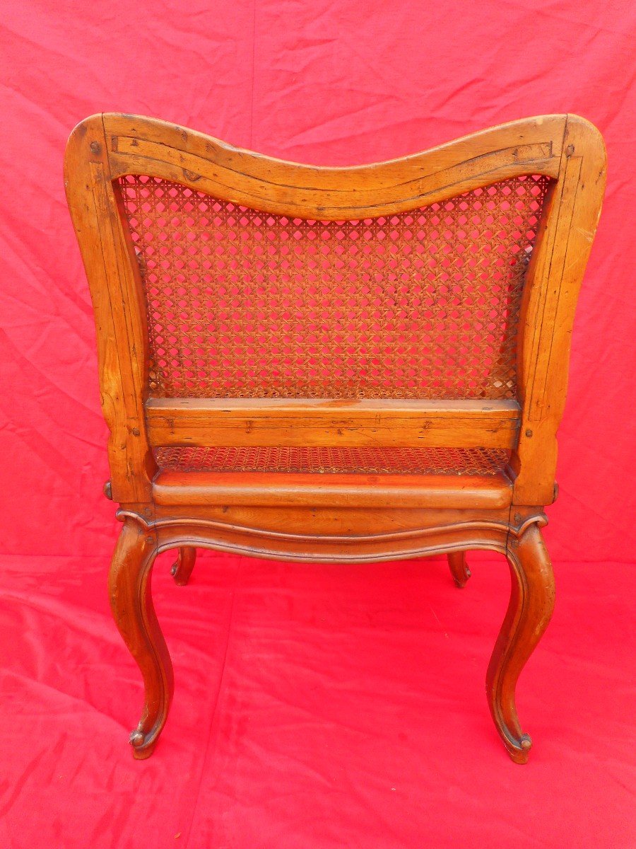 Pair Of 18th Century Armchairs Stamped Père Gourdin -photo-5