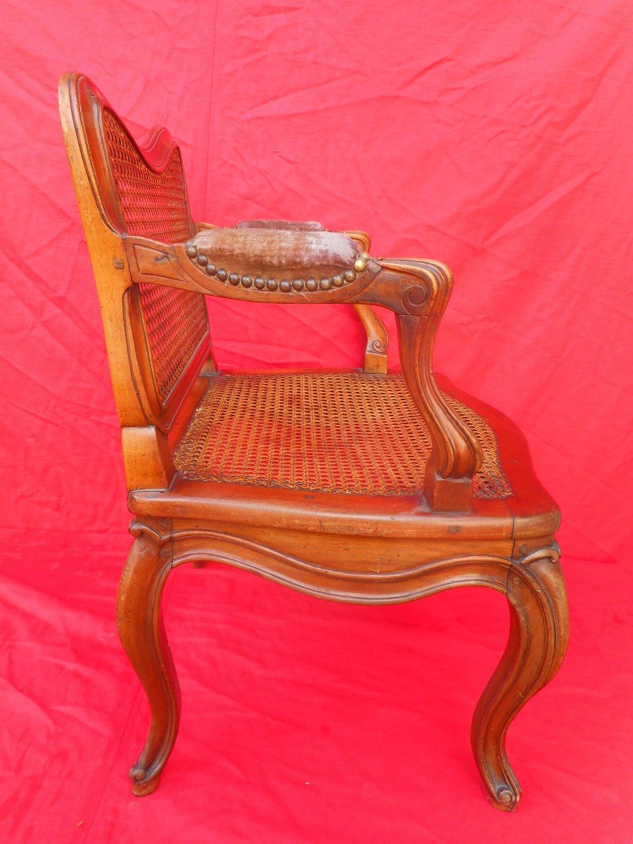 Pair Of 18th Century Armchairs Stamped Père Gourdin -photo-6