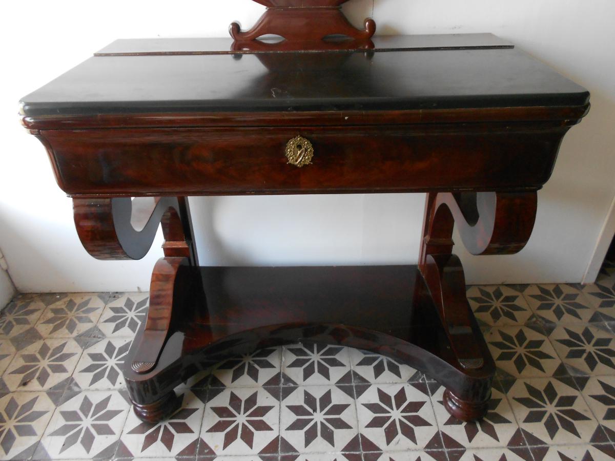 Empire Period Dresser In Mahogany-photo-5