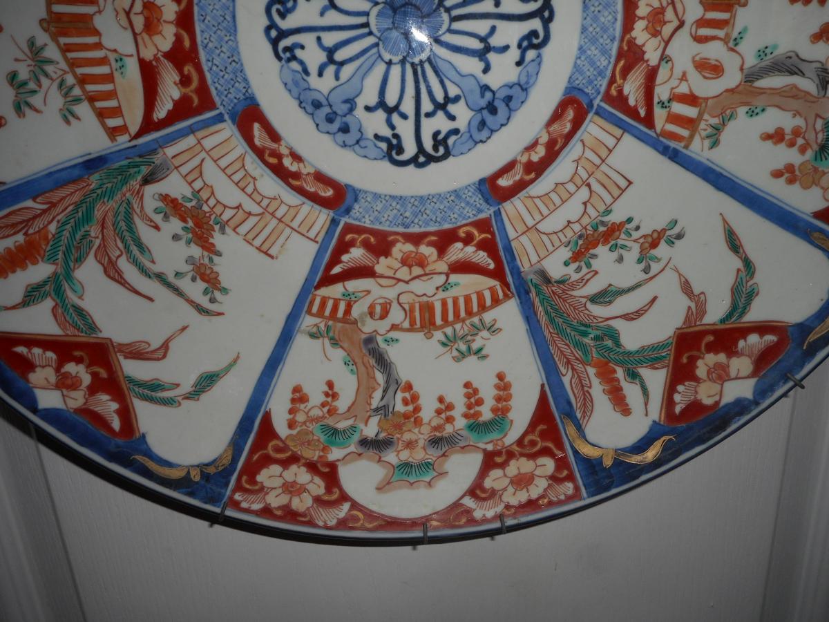 Very Large Flat Imari Time End Of The Nineteenth Century-photo-2