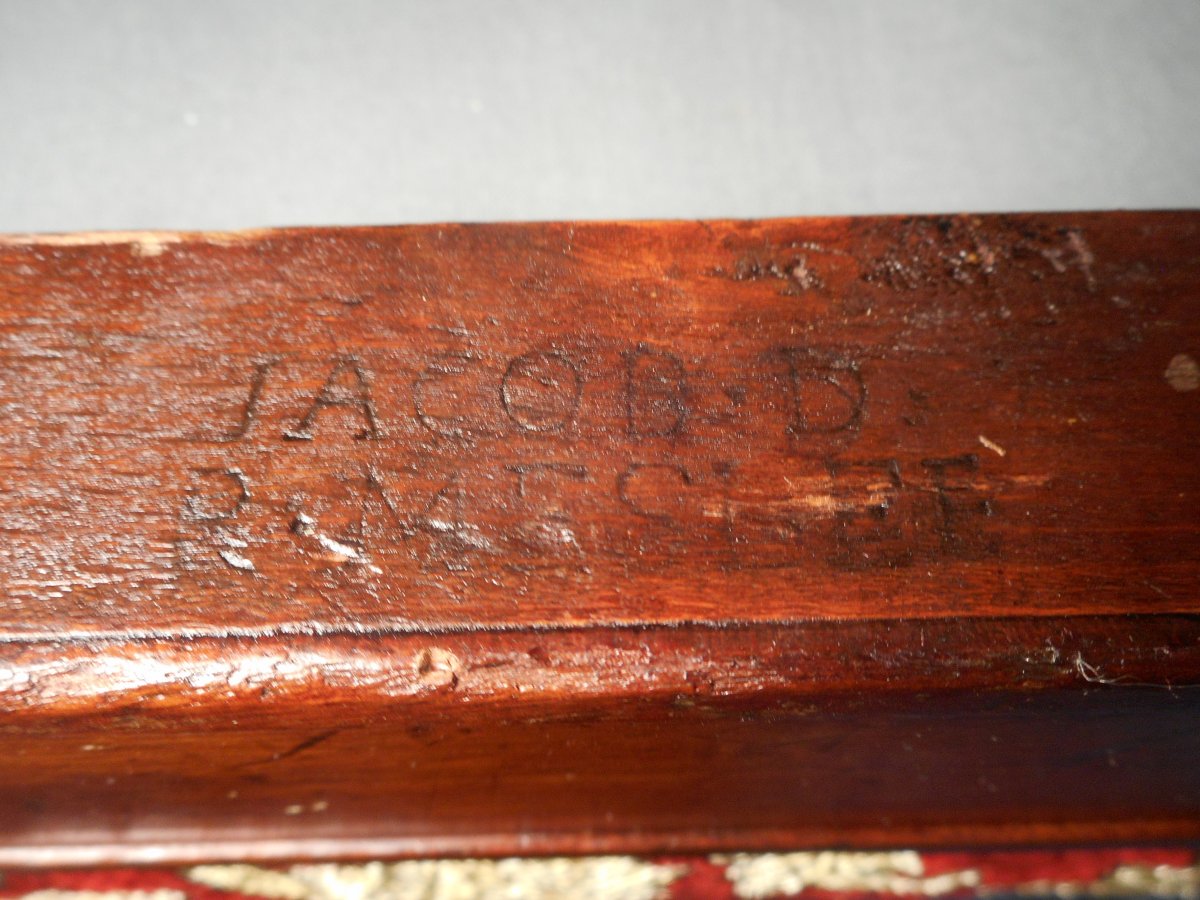 Mahogany Office Chair Stamped Jacob Desmalter-photo-6