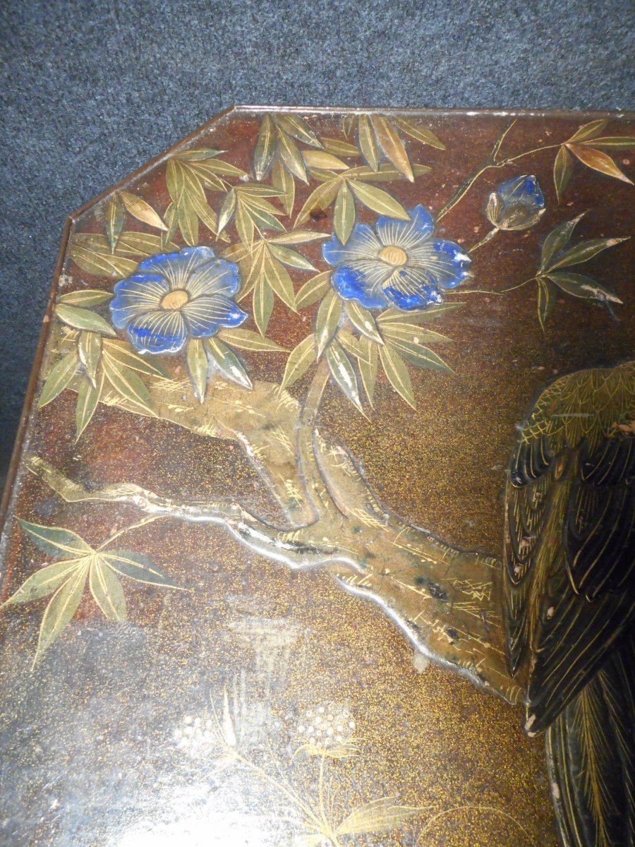 XIXth Lacquered Tea Table From Auguste Majorelle-photo-2