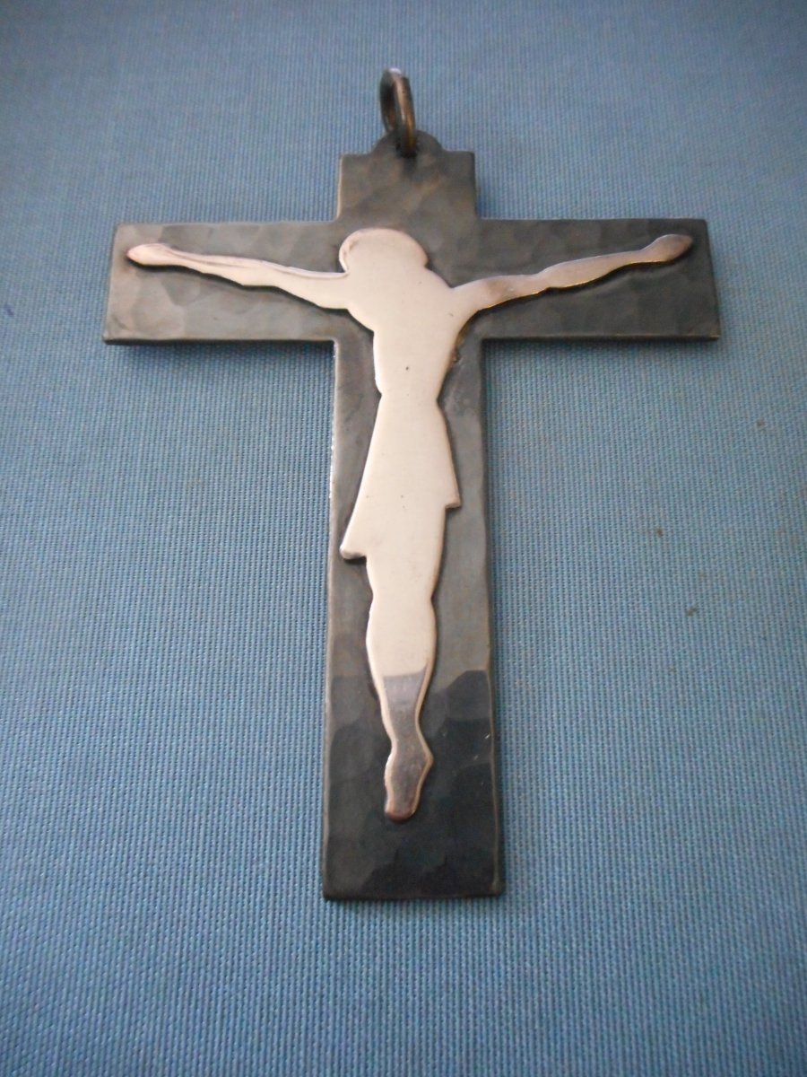 Hammered Crucifix By Jean Despres (1889-1990)