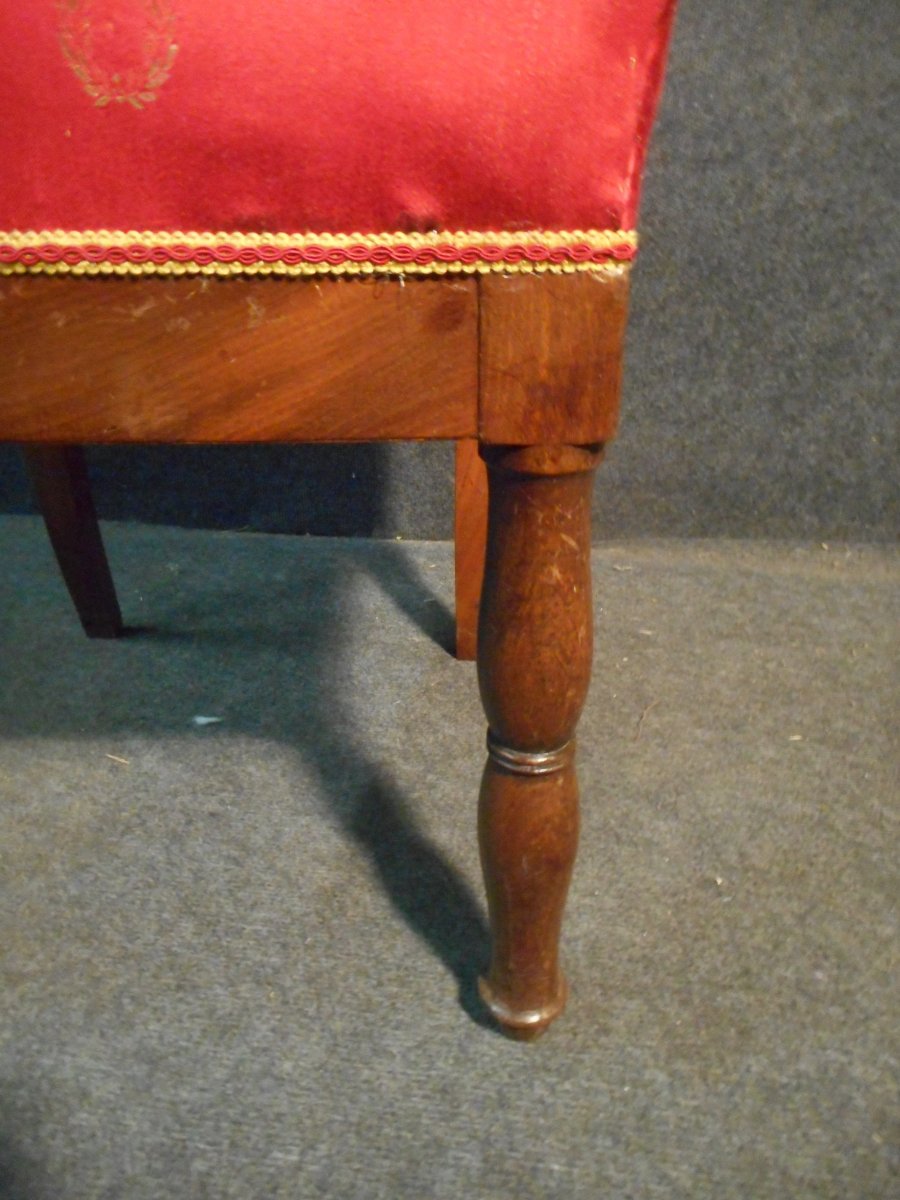 Series Of Chairs Empire Period In Mahogany-photo-6