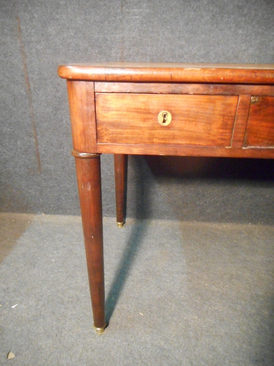 Louis XVI Period Desk In Mahogany-photo-3