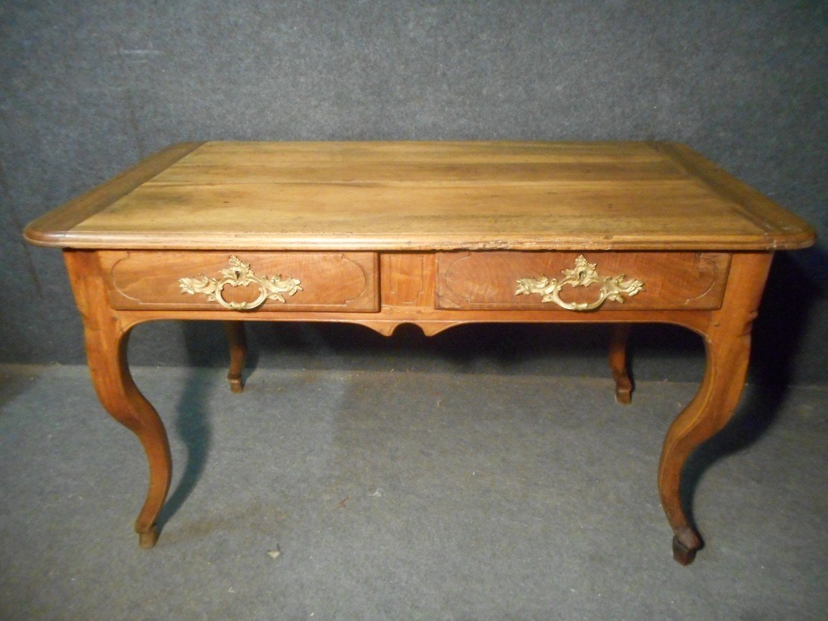 Louis XV Period Desk In Walnut