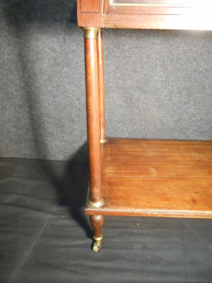 Small Console In Mahogany And Gilt Bronze Late Eighteenth Time-photo-3