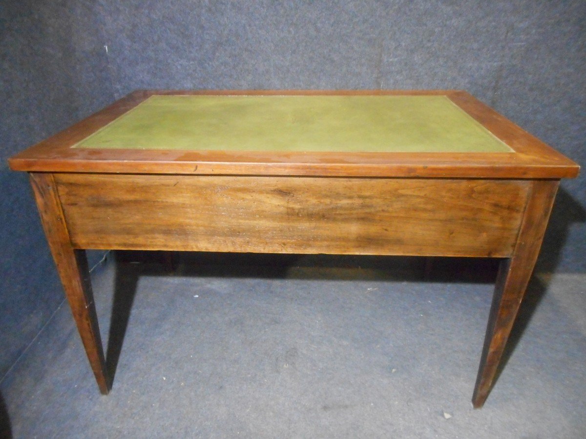 Early Nineteenth Time Desk In Stamped Marquetry-photo-6