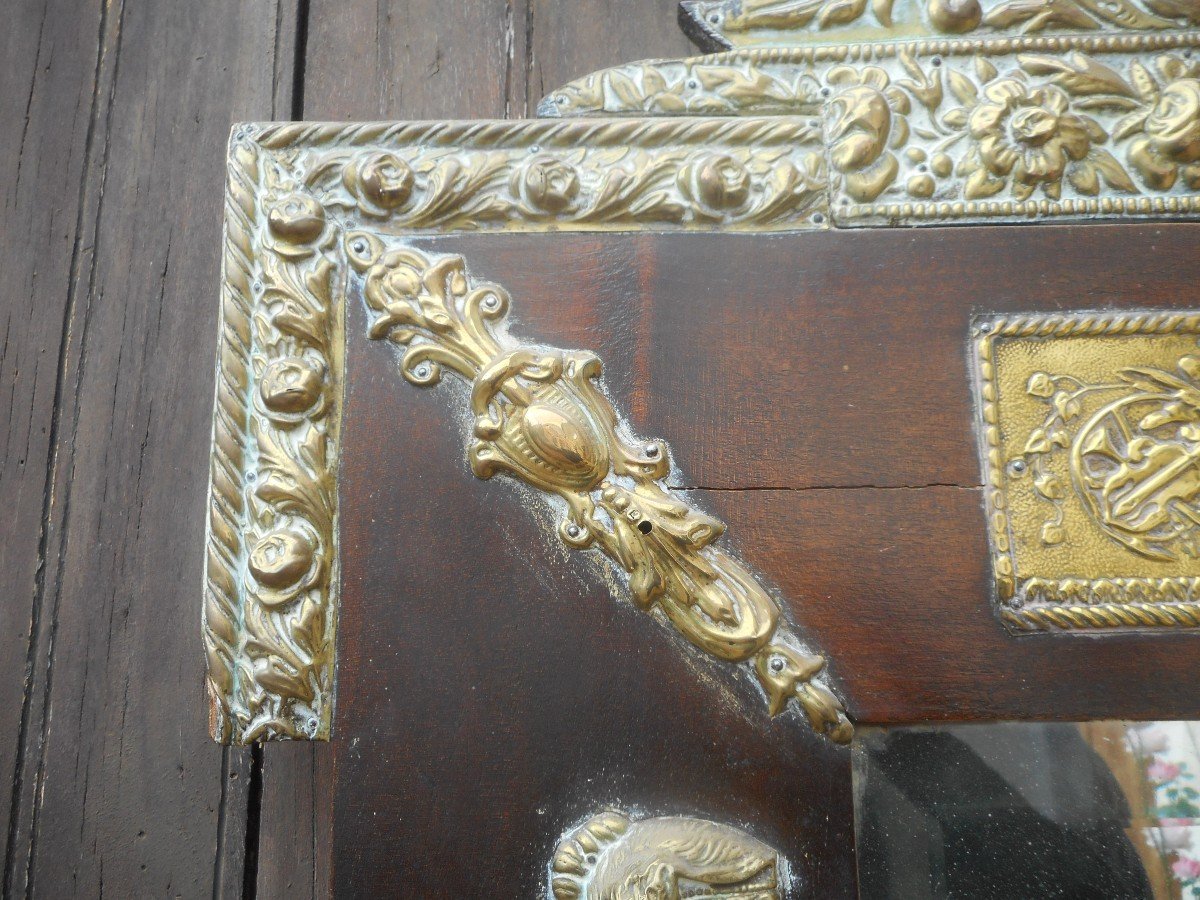 Mirror In Wood And Gilt Bronze Nineteenth Time-photo-4