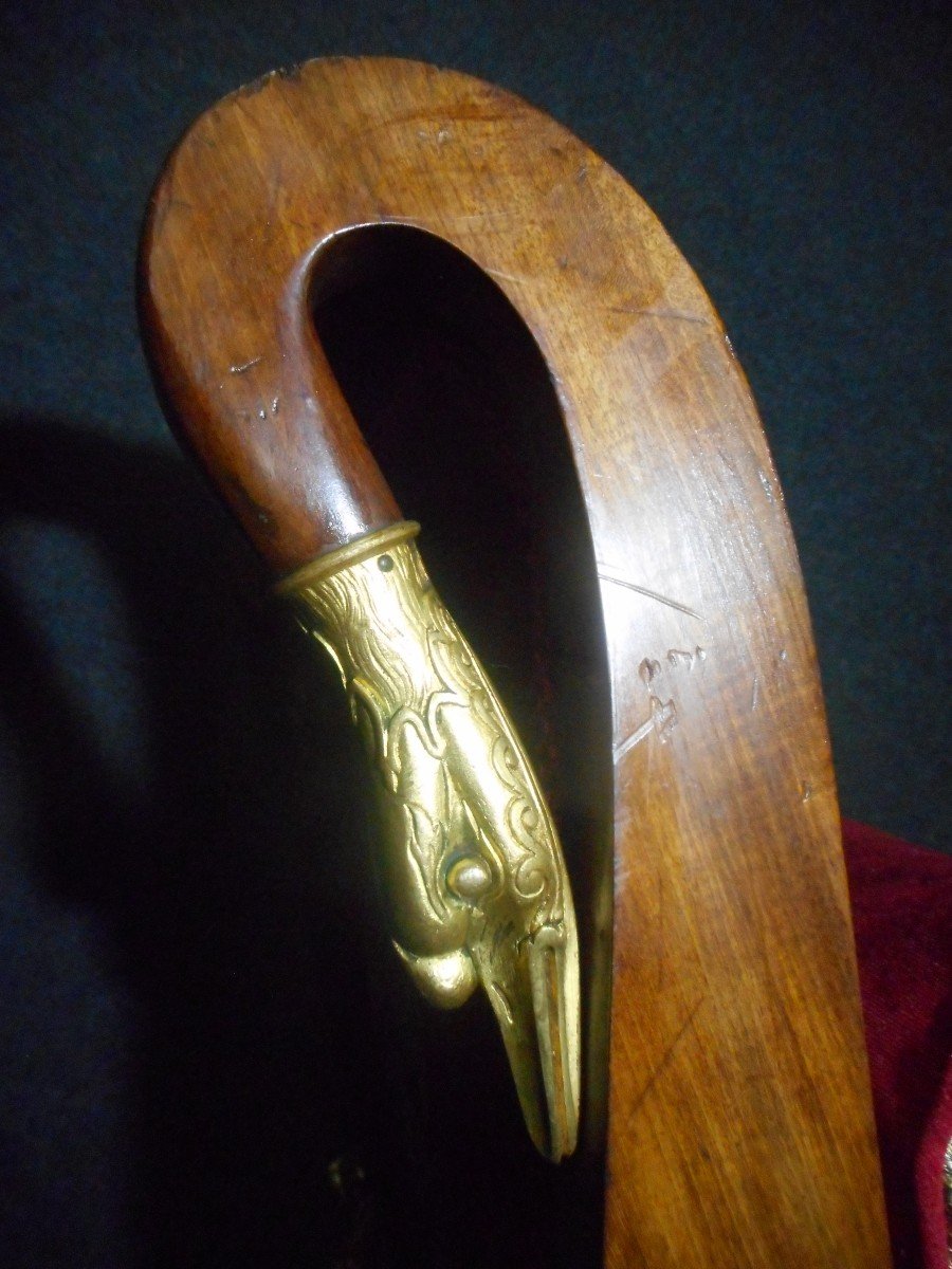 Meridian In Mahogany And Gilt Bronze Empire Period-photo-3