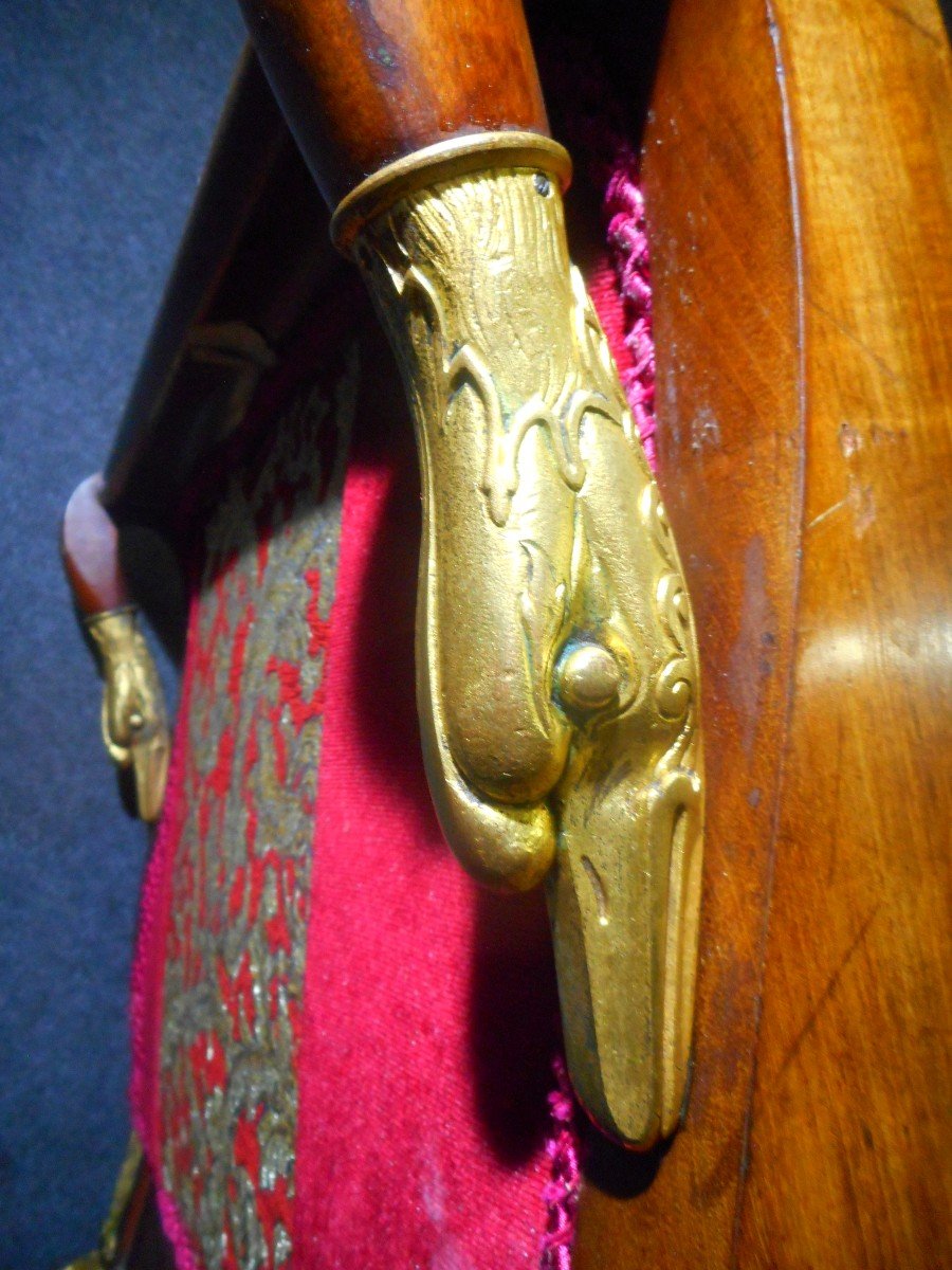 Meridian In Mahogany And Gilt Bronze Empire Period-photo-6