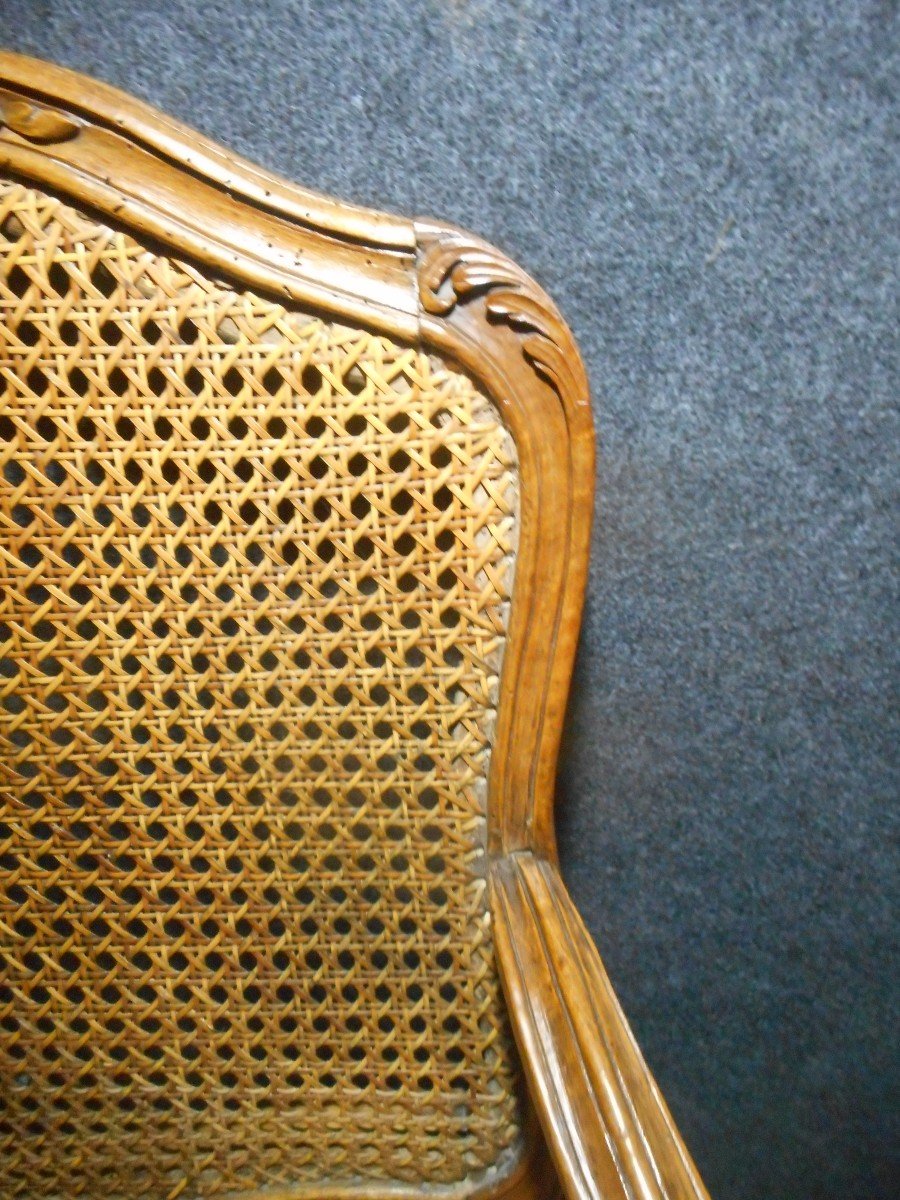 Fauteuil De Bureau époque Régence Estampillé Claude Louis Burgat (1717-1782)-photo-3