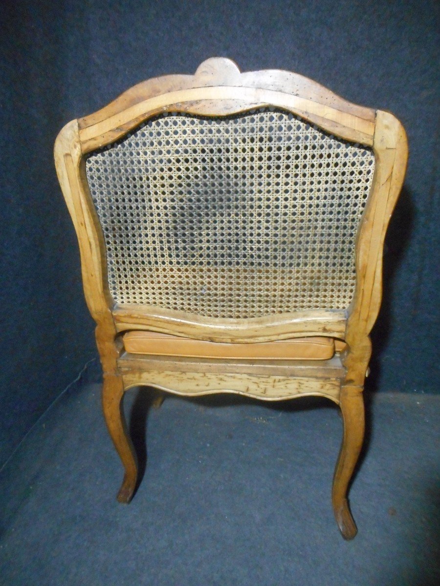 Fauteuil De Bureau époque Régence Estampillé Claude Louis Burgat (1717-1782)-photo-8